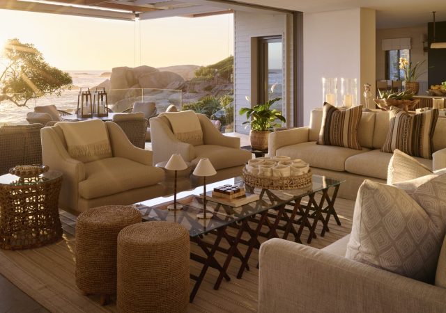 Nalu Villa, Glen Beach, Cape Town, South Africa. Client: Zambezi Crescent. Interior Designer & Stylist: Jena Gradwell. Photographer: Mark Williams.
